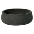 thumbnail image 2 of Drevy Low Planter Pot Fiberstone Black Washed 4" H x 9.5", 2 of 2