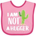 thumbnail image 3 of Inktastic I Am Not a Hugger with Cactus Boys or Girls Baby Bib, 3 of 4