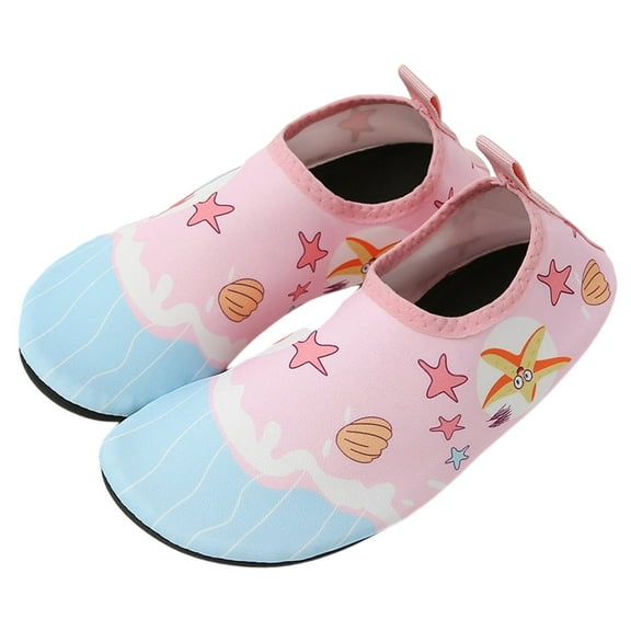 TAIAOJING Girls Water Shoes For Beach Pool Outdoor Lightweight Comfortable Sandals For Toddler Kids 2-10 Years Non- Sole Cute 4.5-5Y