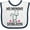 White and Navy, variant on Inktastic Surgeon Mom Baby Girls Baby Bib