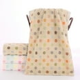thumbnail image 7 of Pidada 100% Cotton Polka Dot Pattern Hand Towels for Bathroom Set of 4 (Brown), 7 of 7