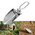 thumbnail image 1 of Pala de jardín plegable de acero inoxidable | Herramienta portátil de excavación de hielo y suelo | Pala de mano resistente a la corrosión, ligera y compacta | Empuñadura ergonómica | Camping, 1 of 8