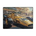 thumbnail image 2 of BZSMCE Vintage Area Rugs Racing Car Creative Area For Home, 2 of 7
