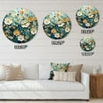 thumbnail image 5 of Designart "Green Blue Calm Oasis II" Abstract Botanicals Oversized Wall Clock, 5 of 5