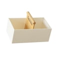 thumbnail image 4 of TISHITA Countertop Organizer,Desktop Storage Box,,Bathroom Kitchen Counter Organizer with Wooden Handle for Entryways Desktop White, 4 of 8