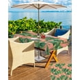thumbnail image 5 of Fsddascl Palm Tree Tropical Outdoor Tablecloth - 60x84 Inch Rectangle Dining Table Cover, Pink Summer Botanical Leaves Waterproof Outdoor Table Cloth with Umbrella Hole & Zipper for Picnic/Patio, 5 of 7