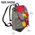 thumbnail image 2 of Disketp Dinosaur Super Hero Cartoon Mochila de Cuero para Mujer, Bolso de Espalda Antirrobo con Estilo para Viaje, Trabajo y Uso Diario, 2 of 3