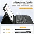 thumbnail image 5 of Wireless Keyboard Cover with Trackpad & Mouse for Lenovo Idea Tab Pro 12.7 Inch 2025，Black, 5 of 7