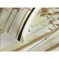 thumbnail image 4 of Ambesonne Autumn Quilted Bedspread Set 3 Pcs, Tree in Abstract Woods, King Size, Orange Brown, 4 of 5