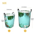 thumbnail image 3 of Fuzoiu Tropical Pineapple Print Circular Hamper,Laundry Basket with Handle,Collapsible Laundry,Dirty Clothes Storage Basket,for Bedroom Bathroom Dorm Living Room-Medium, 3 of 6