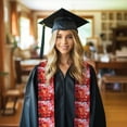 thumbnail image 6 of Fotbe Autumn Maple Leaves Printed Class of 2024 Graduation Stole, 6 of 7