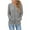 Gray, variant on hotojiny Womens Fashion Hoodies Lightweight Long Sleeve Button V Neck Sweatshirt Classic Warm Ribbed Knit Pullover Top S-XXl
