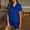 02 Dark Blue, variant on Weiqiqre Womens Two Piece Sets Silk Satin Pajama Sets Soft Short Sleeve Button Down Sleepwear Top and Shorts 2 Piece Pjs Lounge Set