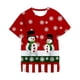 thumbnail image 4 of Niños Feliz Navidad serie Santa Claus camiseta roja dibujos animados bebé niños niñas niños Anime manga corta ropa camisetas, 4 of 4