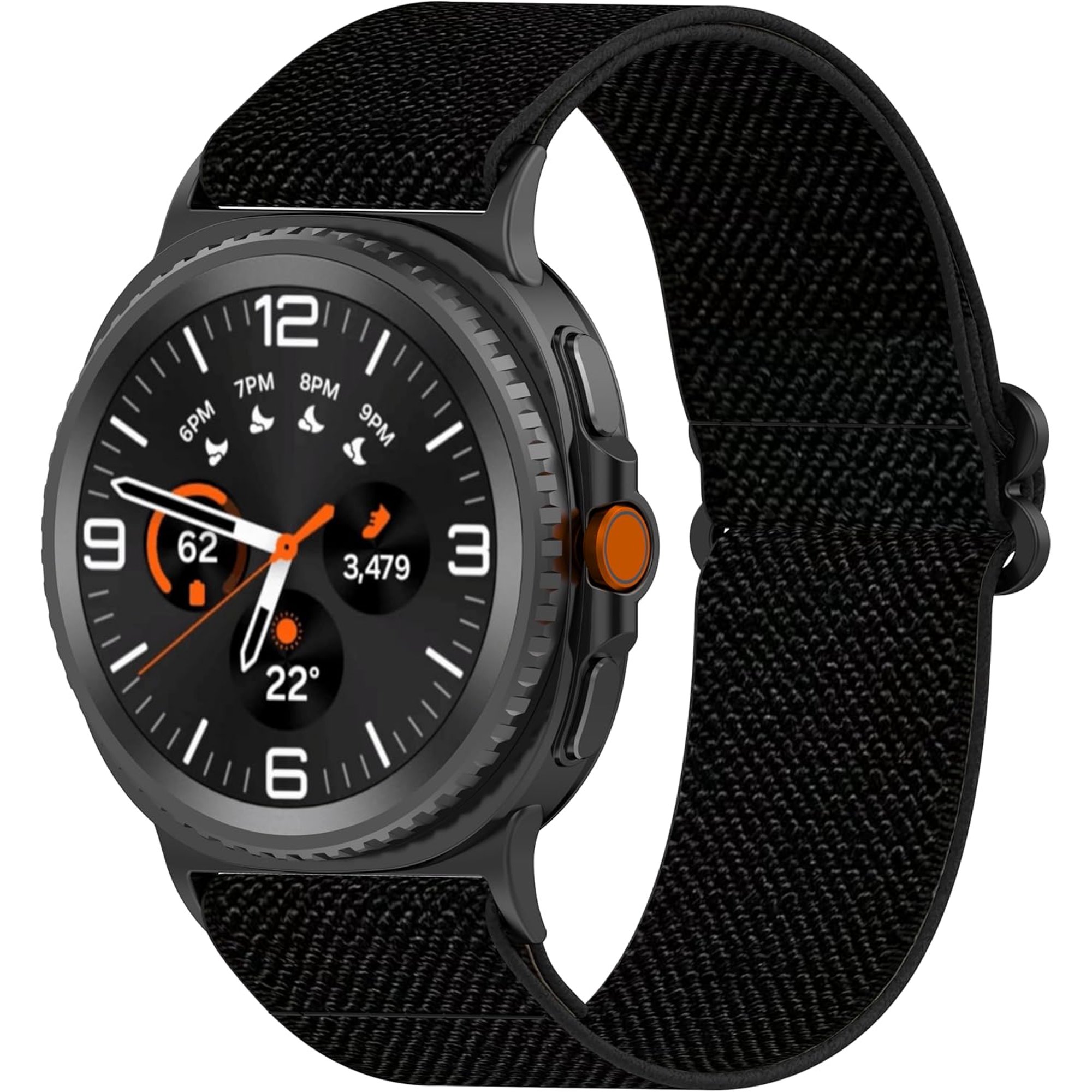 MYKOMI Elastic Nylon Watch Bands Compatible with Samsung Galaxy Watch 9 8 40mm 44mm/Watch 8 Classic Band, Breathable & Stylish Replacement Straps