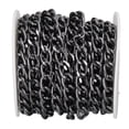 thumbnail image 4 of Aluminum Chain, Elegant Style 5 Meters Curb Chain Black Convenient Storage  For Luggage Project, 4 of 8