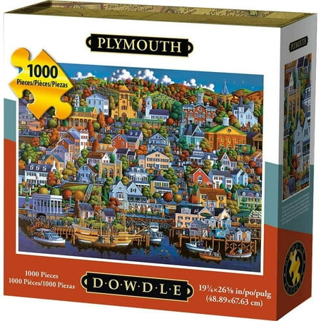 Dowdle Folk Art Plymouth Jigsaw Puzzle (1000