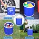 thumbnail image 5 of Collapsible Bucket with Storage Case,11L Durable Pop Up Water Bucket for Car Washing, Camping Fishing,Foldable Bucket (Blue), 5 of 5