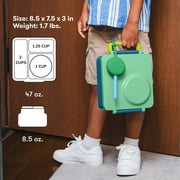 OmieBox Bento Box for Kids - Insulated Bento Lunch Box with Leak Proof Thermos Food Jar - 3 Compartments, Two Temperature Zones - (Meadow) by OmieLife