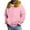 Pink, variant on Unisex New Leisure Hooded Faux Fur Collar Hoodie Jacket - Black L