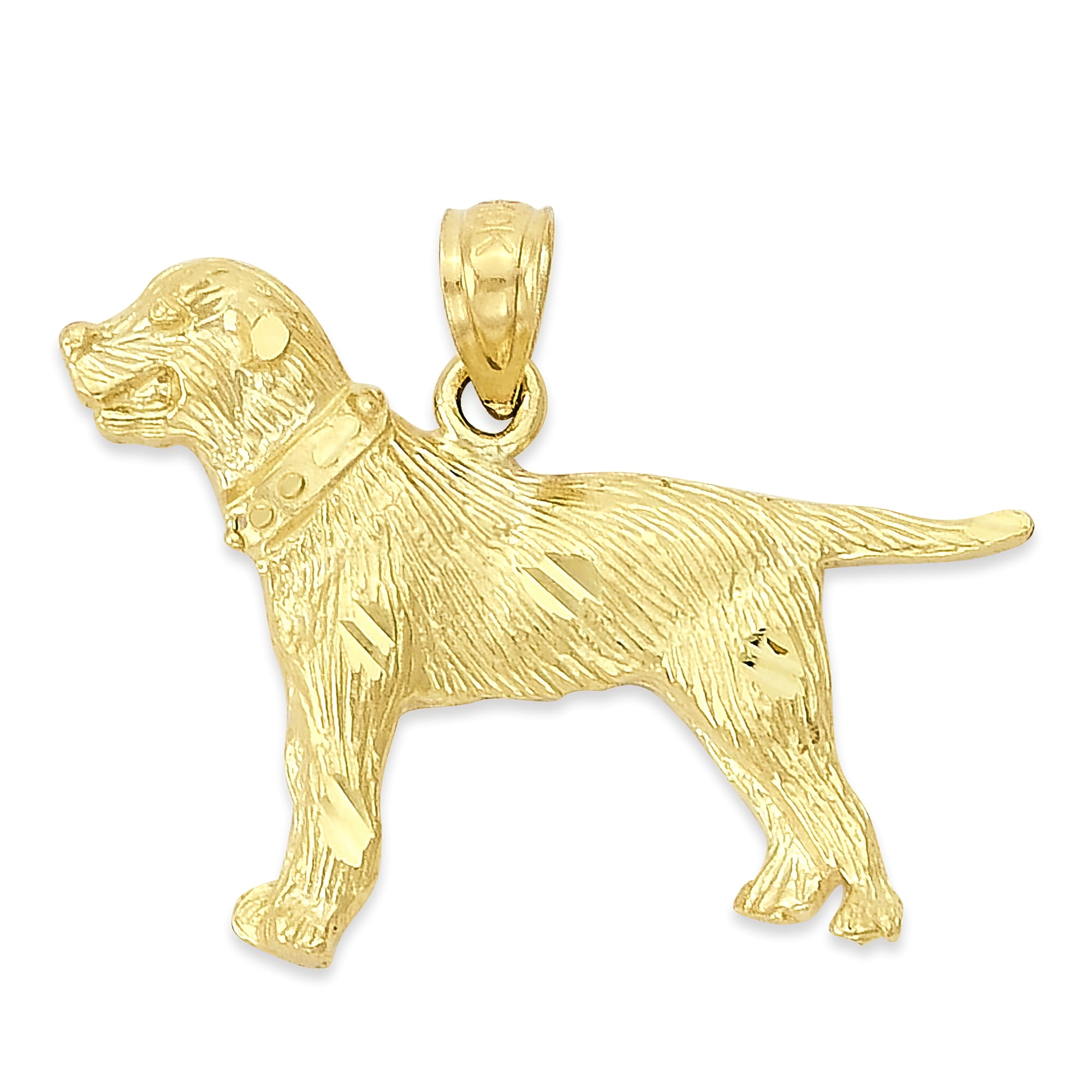 10k Yellow Gold Weimaraner Charm With Lobster Claw Clasp Charms for Bracelets and Necklaces 10k Yellow Gold Weimaraner Charm With Lobster Claw Clasp Charms for Bracelets and Necklaces