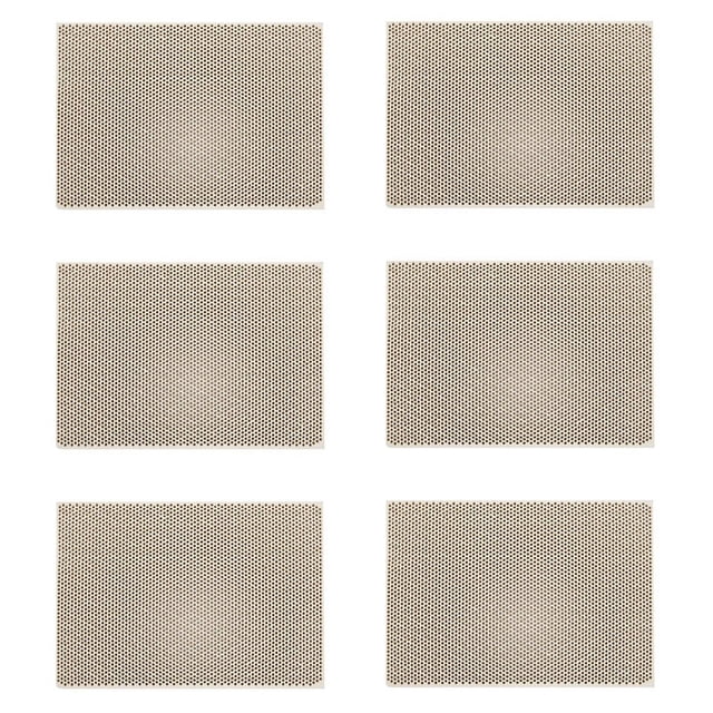 6X Calefacción de Placa de Soldadura de Panal de Cerámica para Cabeza de Estufa de Gas 135X95X13mm