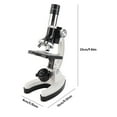thumbnail image 7 of Children Children Microscope Kit Large Eyepiece 100X-1200X High Definition High Power Metal Microscope With Light Source Kids Educational Experiment Microscopic Magnifier, 7 of 7