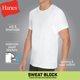 thumbnail image 5 of Remera Hanes para Hombre, Camiseta Interior Antitranspirante, Paquete de 3, Blanca, 5 of 6