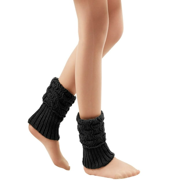 Leg Warmers for Women for Winter 80s Ribbed Knit Leg Warmer Winter Warm Long Boot Socks