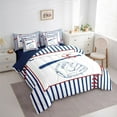 thumbnail image 3 of Feelyou Cartoon Baseball Kids Bedding Comforter Set 7pcs, Ball Gaming King Bedding Sets, 3 of 8