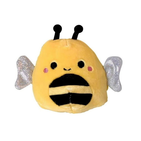 Squishmallows Kellytoy Sunny 3.5 inches The Bumble Bee Clip On Keychain Stuffed Animal