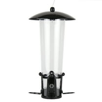 Perky-Pet Black Squirrel-Be-Gone Max Wild Bird Tube Feeder with Flexports – 3 lb