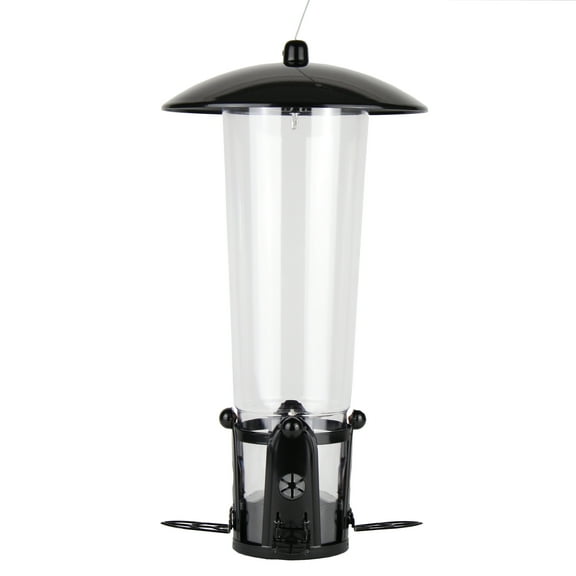 Perky-Pet Black Squirrel-Be-Gone Max Wild Bird Tube Feeder with Flexports – 3 lb