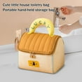 thumbnail image 4 of Cute House Shaped Toiletry Bag, Girls' Large Capacity Cosmetic Bag, Travel Organizer With Handle For Skincare, Portable Makeup Pouch, Teen & Use, 4 of 5