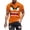 hgg289-Orange, variant on Yaoyar Men Funny Cartoon Face Print T-Shirts Short Sleeve Casual Novelty Tees Shirts for Streetwear Party