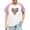 #0199-Pink, variant on hengsof Children and Girls Clothing Love Printed Short Sleeve Round Neck Tops Color Block Tops