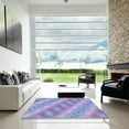 thumbnail image 7 of Ahgly Company Machine Washable Indoor Square Transitional Medium Purple Area Rugs, 3' Square, 7 of 7