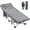 Gray w/ 2 Sided Mattress, variant on Slsy Oversized XXL Folding Camping Cot for Adults, XL 900lb Folding Cot with 3.3 Inch 2 Sided Mattress & Carry Bag, Portable Sleeping Cot, Folding Bed Guest Bed