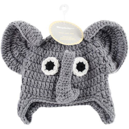 Boye Crocheted Hats For Babies, Elephant