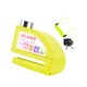 thumbnail image 2 of Bloqueo de disco con alarma compacto para protección contra pérdida de equipo de conducción de motocicletas y bicicletas Amarillo, 2 of 8