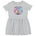 thumbnail image 3 of Inktastic Pink or Blue Your Big Sister Loves You Gender Reveal Girls Toddler Dress, 3 of 5