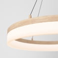 thumbnail image 6 of Artika Optical One Light Integrated LED Round Pendant Light Painted Wood Effect Finish, 6 of 9