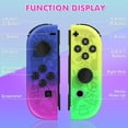 thumbnail image 2 of XINQIHANG Wireless Joycon Controllers for Nintendo Switch, Left Right Switch Replacement Remote Joystick Joycons Support Dual Vibration/Motion Control/Wake-up/Screenshot, 2 of 7