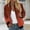 Orange, variant on Goodtrade8 Oversized Coats for Women Zip up Bomber Jacket Casual Pocket Gradient Tops for Women 2025