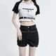 thumbnail image 1 of Falda corta vaquera de cintura alta para mujer, pantalón fino y antiligero, falda a la cadera, novedad de 2023, 1 of 5