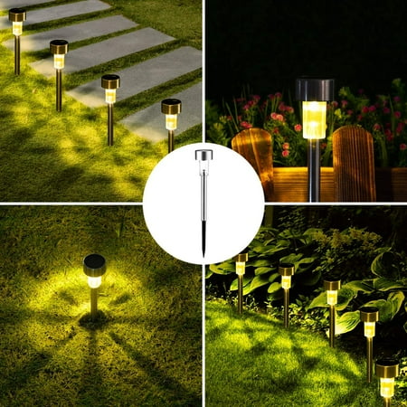 Solar Lights Outdoor 24pack Pathway Waterproof Led Landscape Garden Powered For Walkway Patio Yard Driveway Canada Solar Lights Outdoor 24pack, How Long Do Solar Powered Garden Lights Last