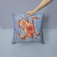 thumbnail image 2 of Carolines Treasures 8147PW1414 Crab Decorative Canvas Fabric Pillow, 14Hx14W, multicolor, 2 of 4