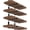 Black 8Pack, variant on Shelf Brackets 12 Inch, Strong Heavy Duty Floating Shelf Brackets Pack of 10, Industrial Metal Iron Matte Black Shelving Brackets 1/5 Inch Thick Brackets for Shelves 10 PCS