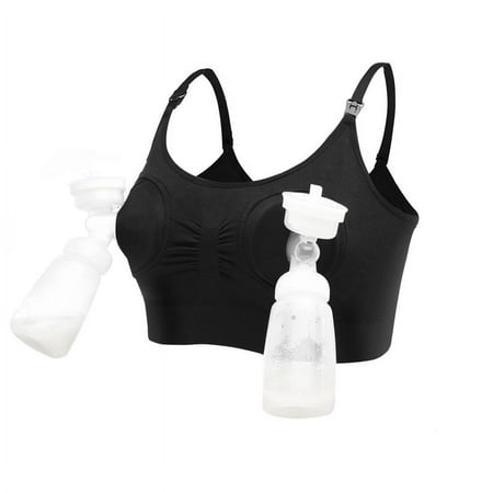 Hands-free breast-feeding underwear for pregnant women with front buckle nursing bra