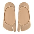 thumbnail image 1 of Calcetines tobilleros Colcomx ligeros invisibles con punta dividida para mujer Beige, 1 of 8